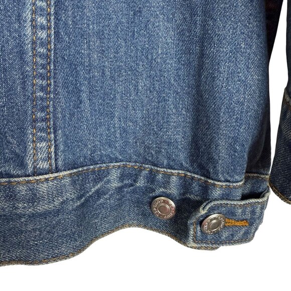 TTopshop Women's New Denim Dad Jacket US 4 (53" Bust) Oversized Button Up Cotton - Picture 11 of 16